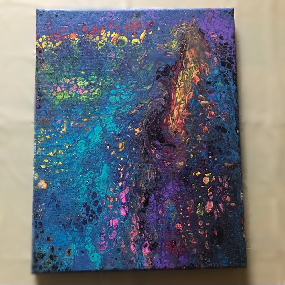 Acrylic pour canvas